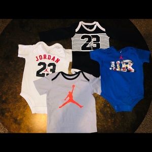 Jordan baby onesies